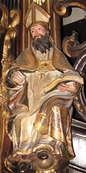 San Agustín. Imagen en la catedral de Las Palmas (España)